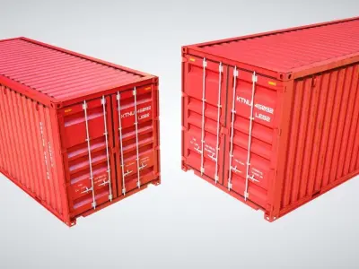 Cargo Industrial Container  3D model