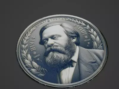 Engels Medallion 3D print model buy