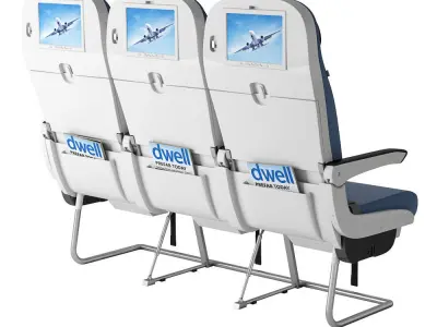 Air economy class seats  3D model