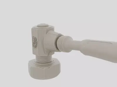 Industrial Factory Valve Hand Lever for 3D print 3D model