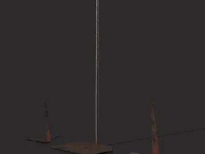 Fire Rakes Low-poly 3D model
