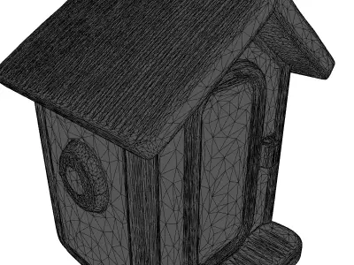 Modern SciFi Kiosk Building 3D model