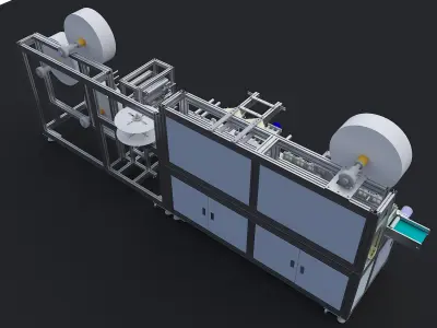 Mask machine 3D model