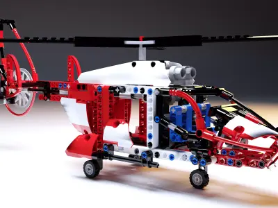 Toy helicopter 3D model get
