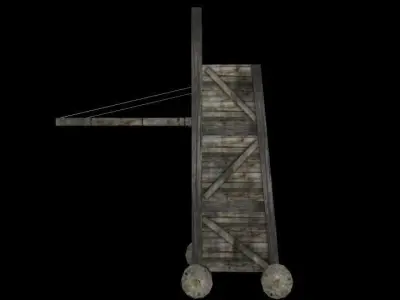 Siege Tower Low-poly 3D model buy