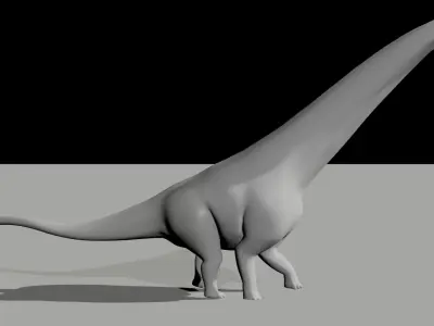 futalonksaurus dinosaur 3D model