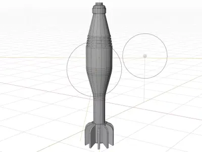 Mortar Round Free 3D model