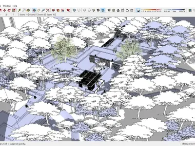 Sketchup Landscape Park 186 3D model