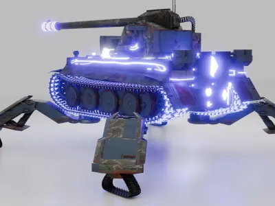 sci fi tank game use  3D model