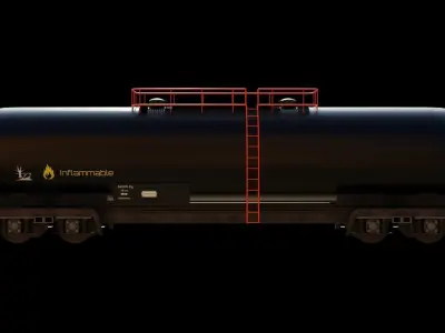 TWO Realistic wagon model 3D optimized UE4 textures 4K Low-poly 3D model