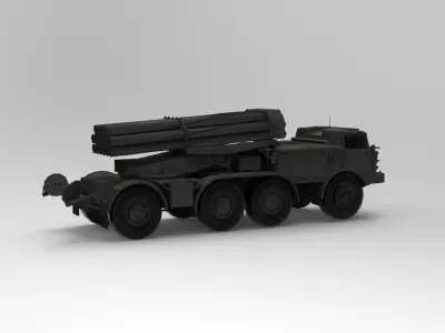  multiple rocket launcher 3D model