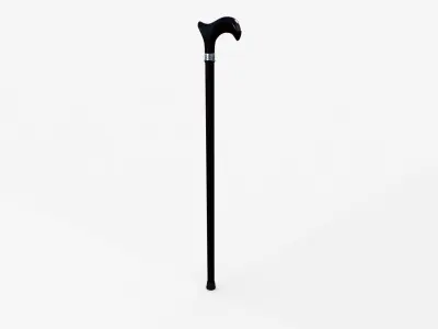 Antique Walking Cane Low-poly 3D model