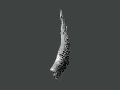 3D Model-WING0006 angel wing 3D print model