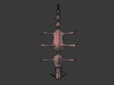 Insectoid Creature BASE MESH Free 3D model
