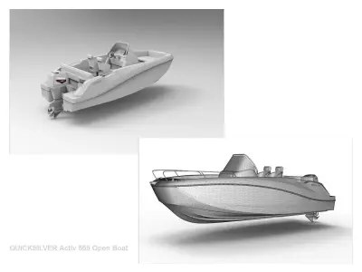 QUICKSILVER 555 Open Boat 3D Print 3D print model
