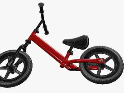 Children balance bike classic 3D model