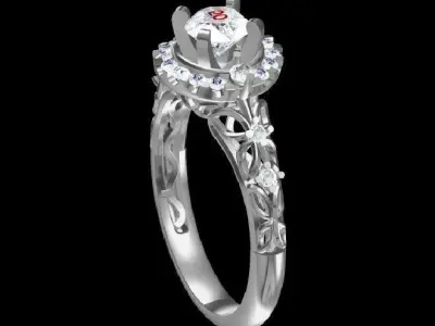 Delightful Antique Wedding Ring  3D print model