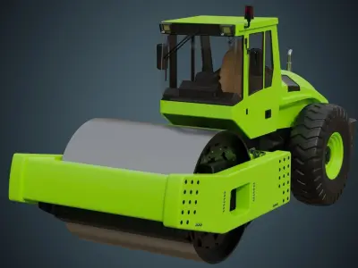 Compactor 1 Untextured 3D model