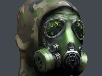 Helmet 3d model military combat Military scifi helmet  Low-poly 3D model purchase