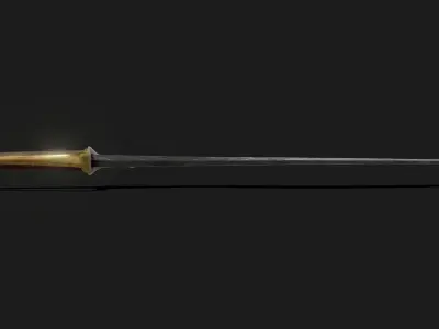 Cursed Blade Low-poly 3D model