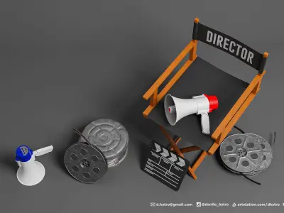 Movie Package 3D model
