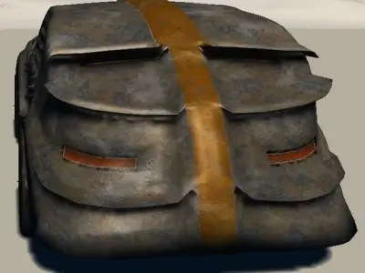 Thracar old rusty car 3D print model
