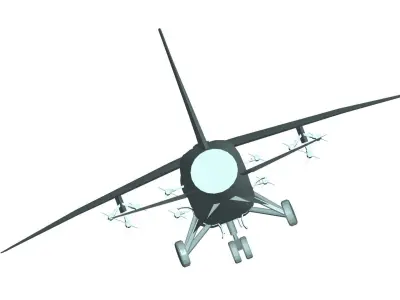 Vought F-8 Crusader 3D model purchase