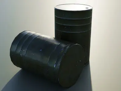 Barrel 01 Low-poly 3D model