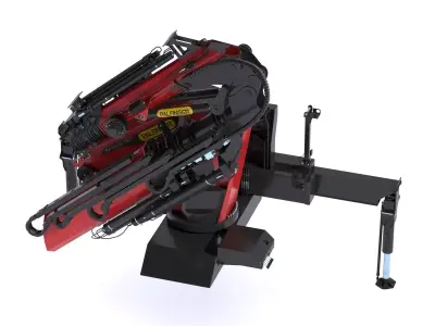 Palfinger PK 135 002 Tec7 Crane Folding 3D model