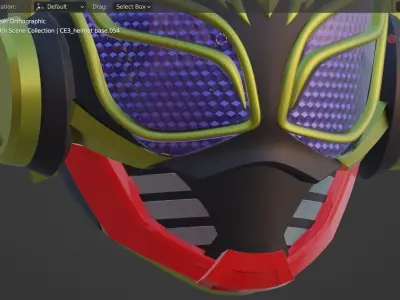 Boost Jaw part only for Geats and Buffa helmet 3D printable 3D print model