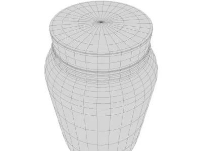 Plastic Whey Supplement Pot Packaging 3D Model 3D model