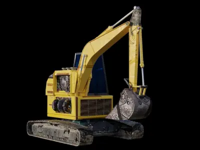 excavator 3D model 4