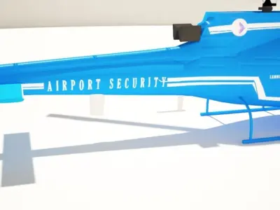 Basic Helicopter Free 3D model