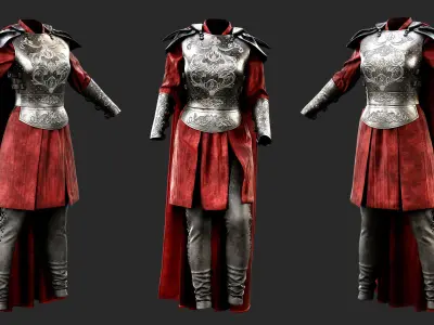 Female Fantasy Outfit  3D model