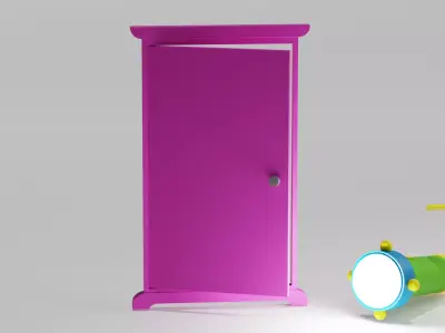 Doraemon Takecopter Dokodemodoor SmallLight 3D model