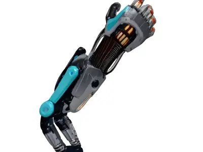 Cyberpunk Neon Arm 3D Model 3D model