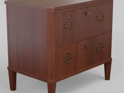 Classic chest of drawers England around 1810 3D model