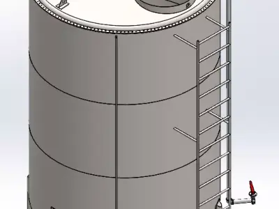 Stainless Steel Tequila Storage Tank  20000 Liters Capacity 3D model