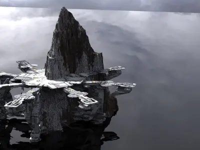 Landing Pad of the Gods 2 3D model
