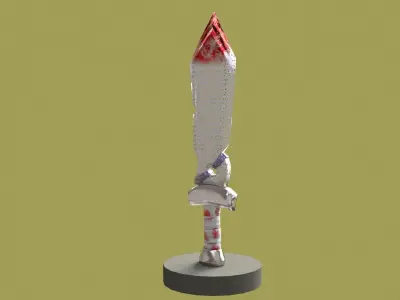 Sword low poly game ready Low-poly 3D model