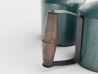 Gasoline Blowtorch Low-poly 3D model