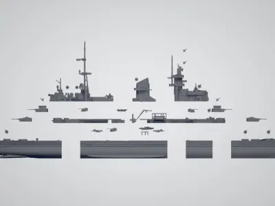 1-300 KMS Mainz cruiser 3D printed model 3D print model