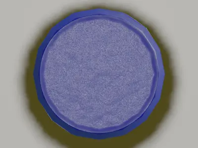 Plastic Tight Head Drum  01 60L Low-poly 3D model