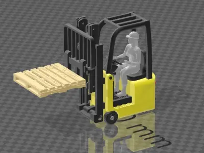 N Scale Small Forklift Free 3D print model