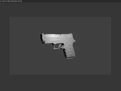 P250 - Game Ready - Unreal - Unity Low-poly 3D model