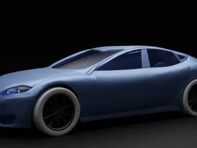 Tesla Car Free 3D model by Untitleddd