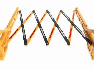 Expandable Safety Barricade 3D model