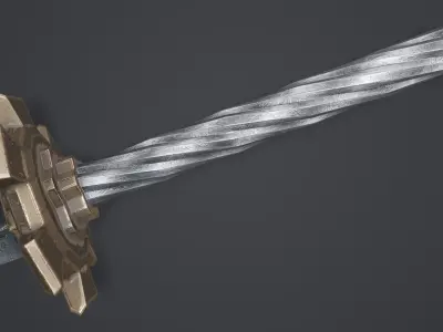 Sword 15 Low-poly 3D model
