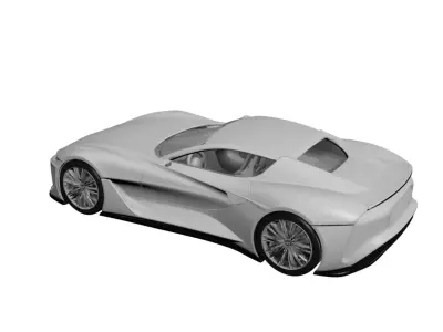 Concept Premium Super Vehicle Futuristic High Performance 3D model