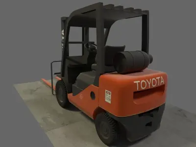 forklift toyota Free 3D model